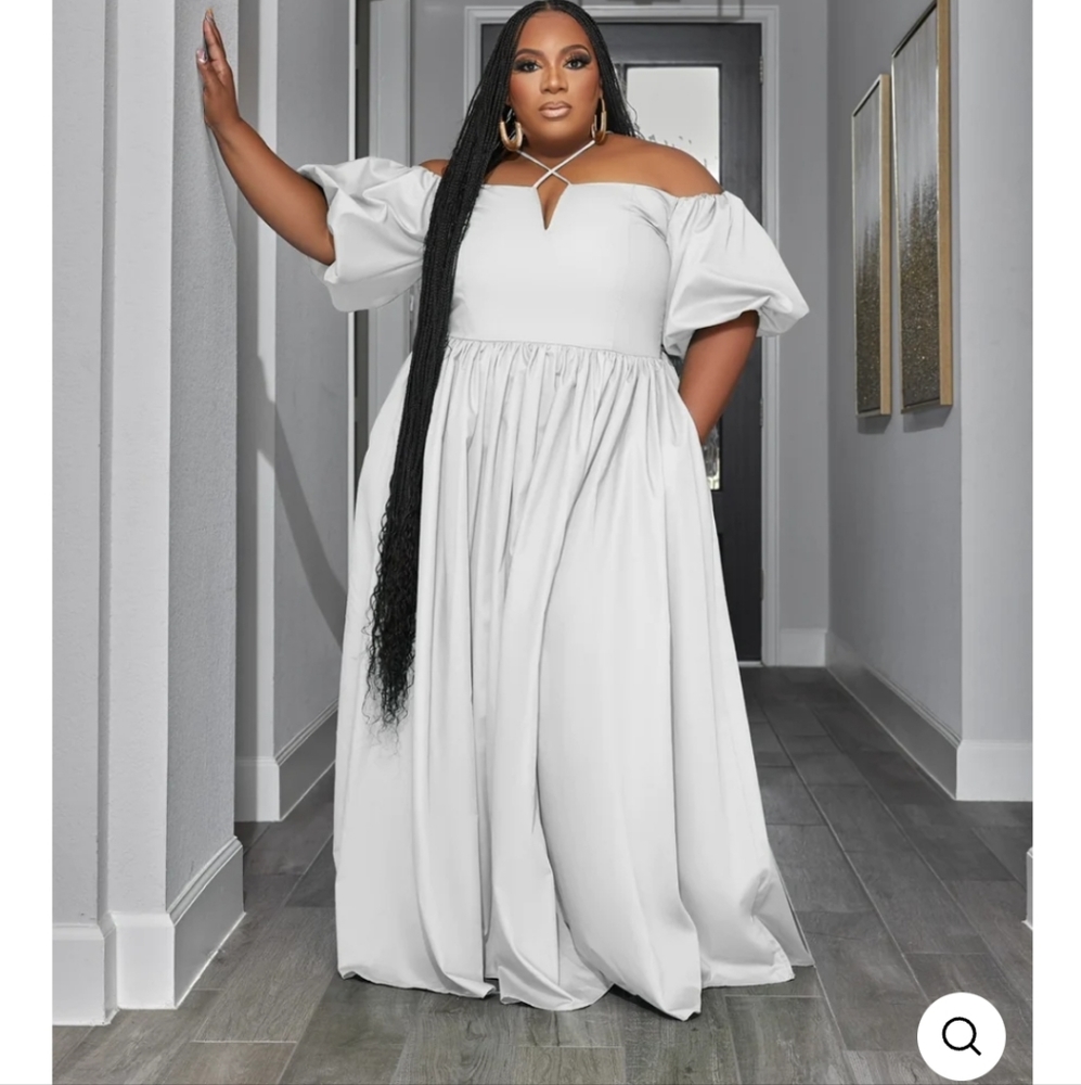 White Beautiful Maxi Dress